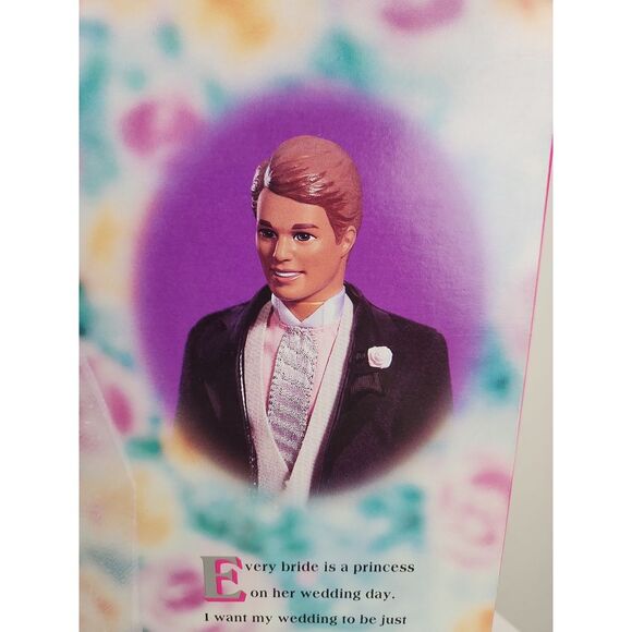 RARE Designer Signed Mattel Wedding Fantasy Special Edition Barbie Bride Groom - Picture 8 of 12